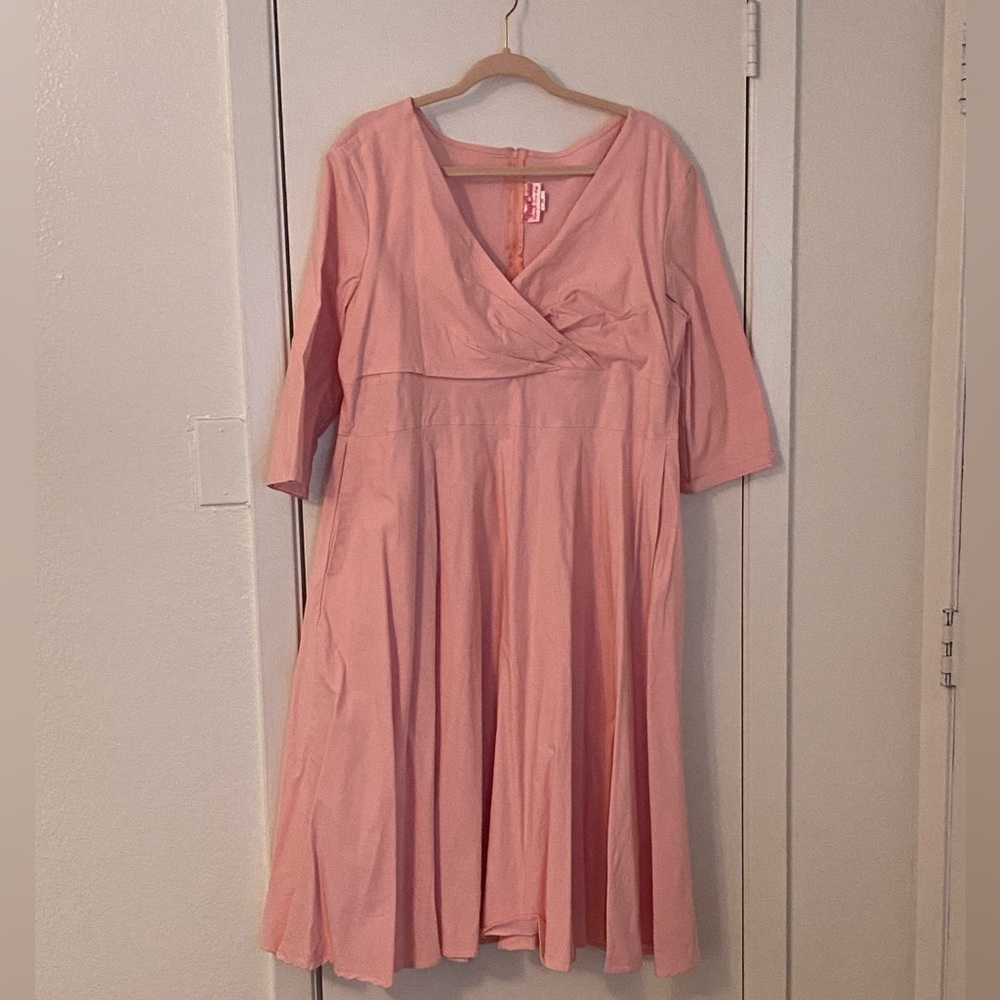 Baby Pink Erin Swing Dress by Pinup Couture